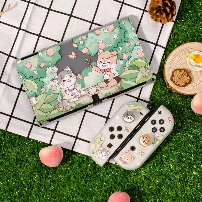 Switch Custodia Oled Custodia Protettiva Per Cani E Gatti Per Nintendo Switch Accessori Oled Custodia Rigida Per Pc In Cristallo Custodia Per Dock