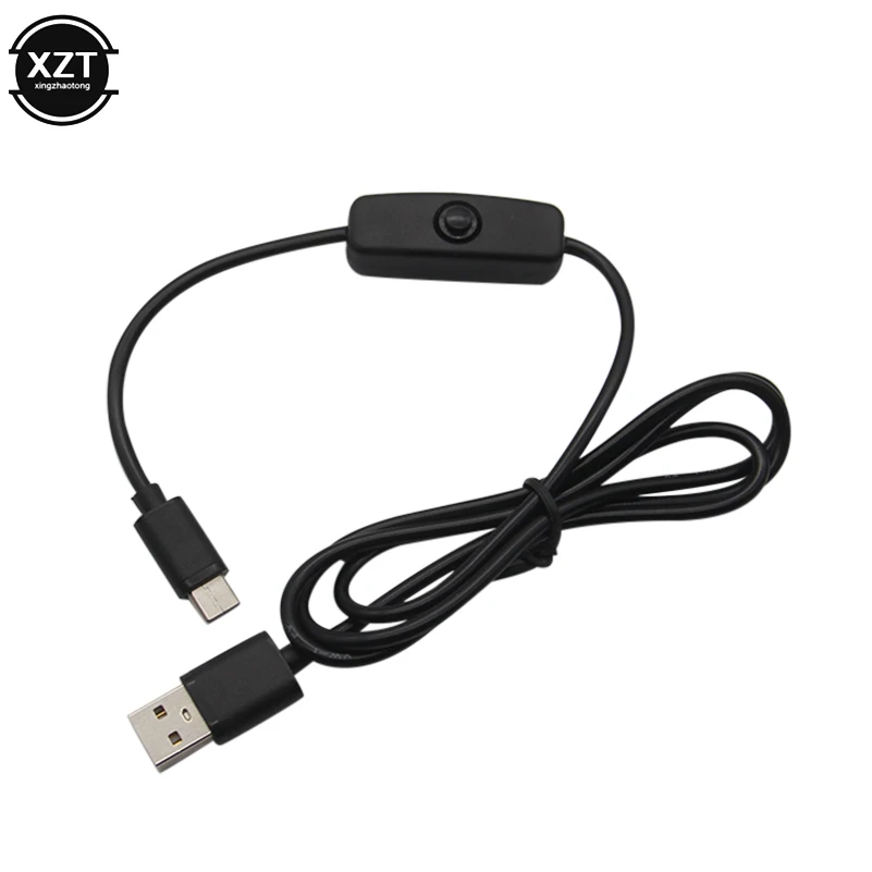 1M NEW 5V 3A USB Type C Charging Cable for Raspberry Pi 4 Power Cable with ON/OFF Switch for RPI 4 Model B RPI 4B Compute