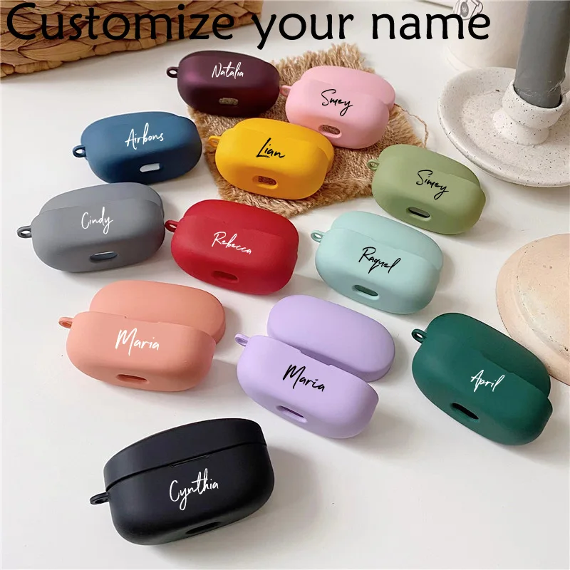 Personalisa Caso Di Nome Di Stampa Per Sony Wf-1000Xm4 Custodia Antiurto Custodia Rigida In Plastica Per Sony Wf-1000Xm4 Copre Il Nome Personalizzato