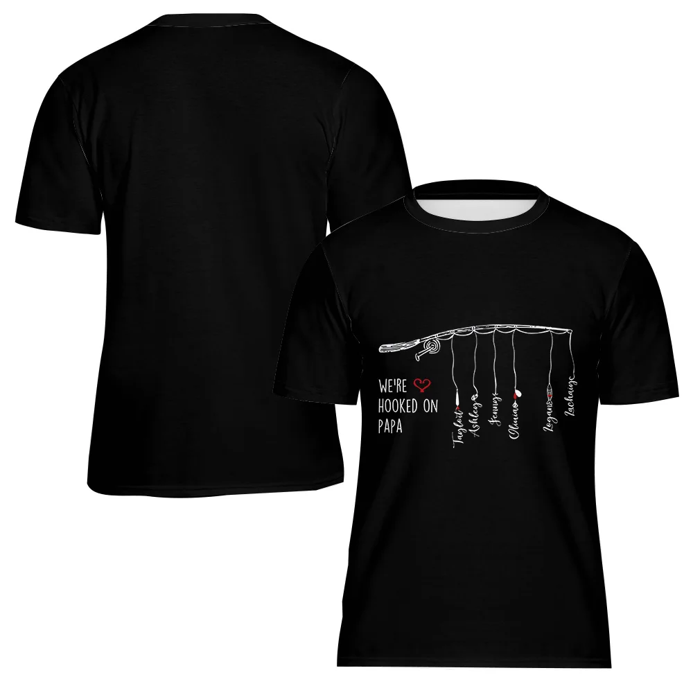 

Men's Short Sleeve Printed T-Shirt 100% Cotton DIY Customizable Pattern Y2k Basic Personalization