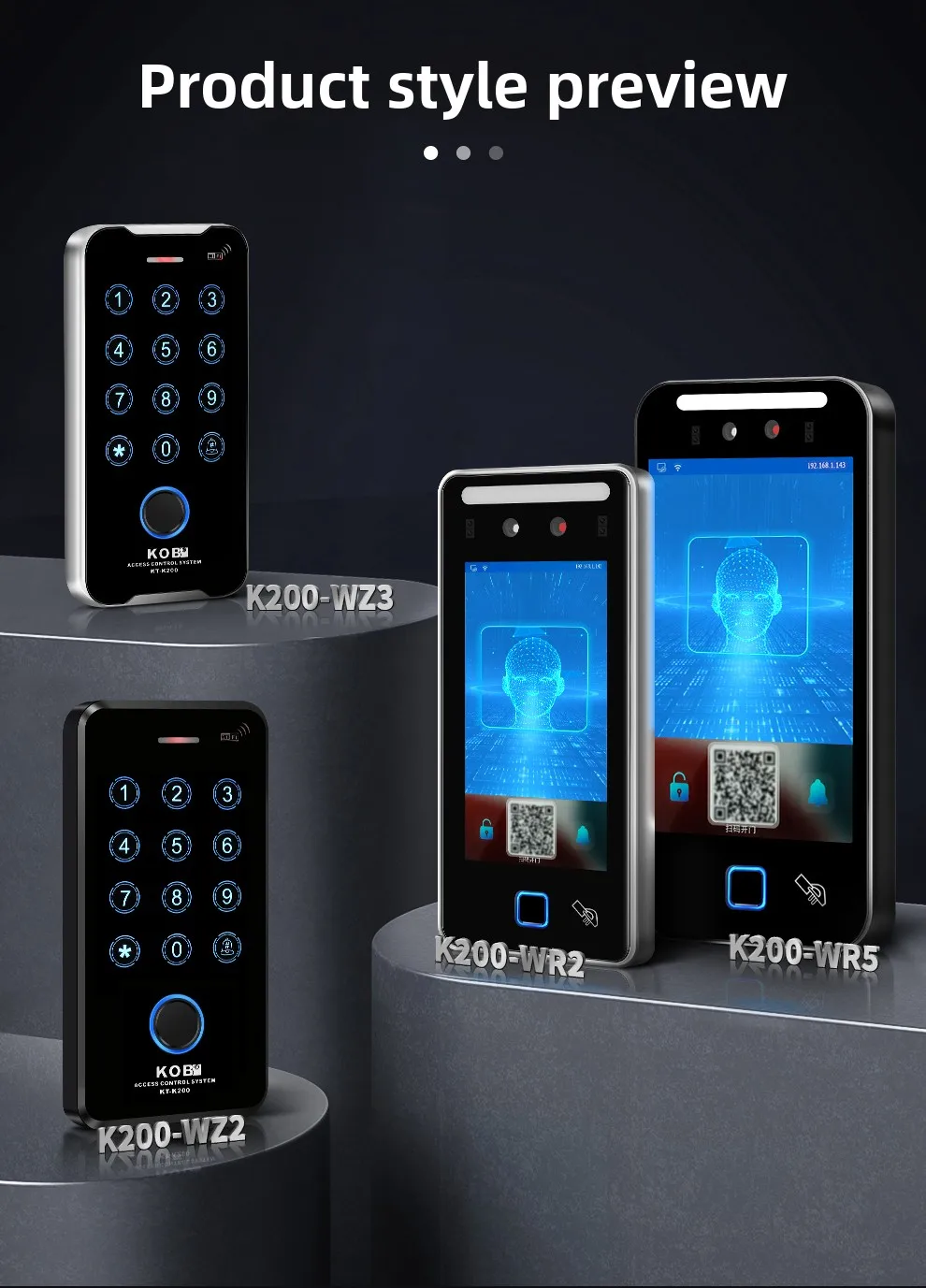 outdoor waterproof fingerprint access control machine metal facial recognition a