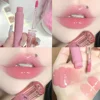Waterproof Mirror Jelly Lip Glaze 6 Colors Water-light Lip Gloss Long Lasting Moisturising Glossy Red Tint Lips Makeup Cosmetics 1
