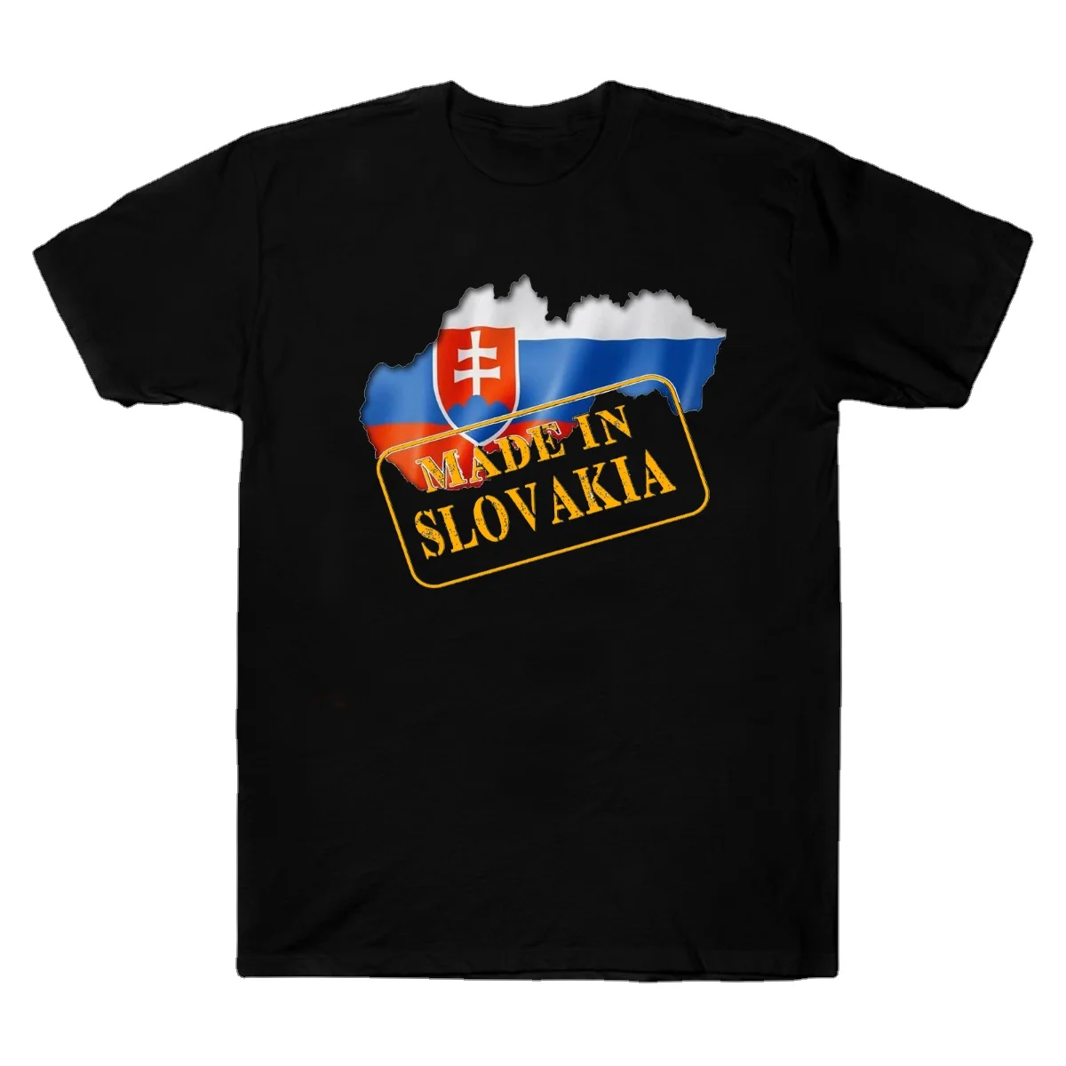 

Slovakian Flag Map National Pride Made In Slovakia Men's T-Shirt. Summer Cotton Short Sleeve O-Neck Unisex T Shirt New S-3XL