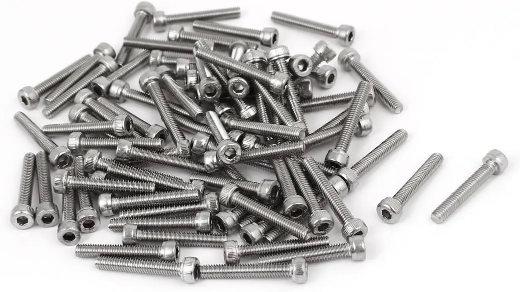 

Keszoox M4x25mm Thread 304 Stainless Steel Hex Socket Head Cap Screw Bolt DIN912 80pcs