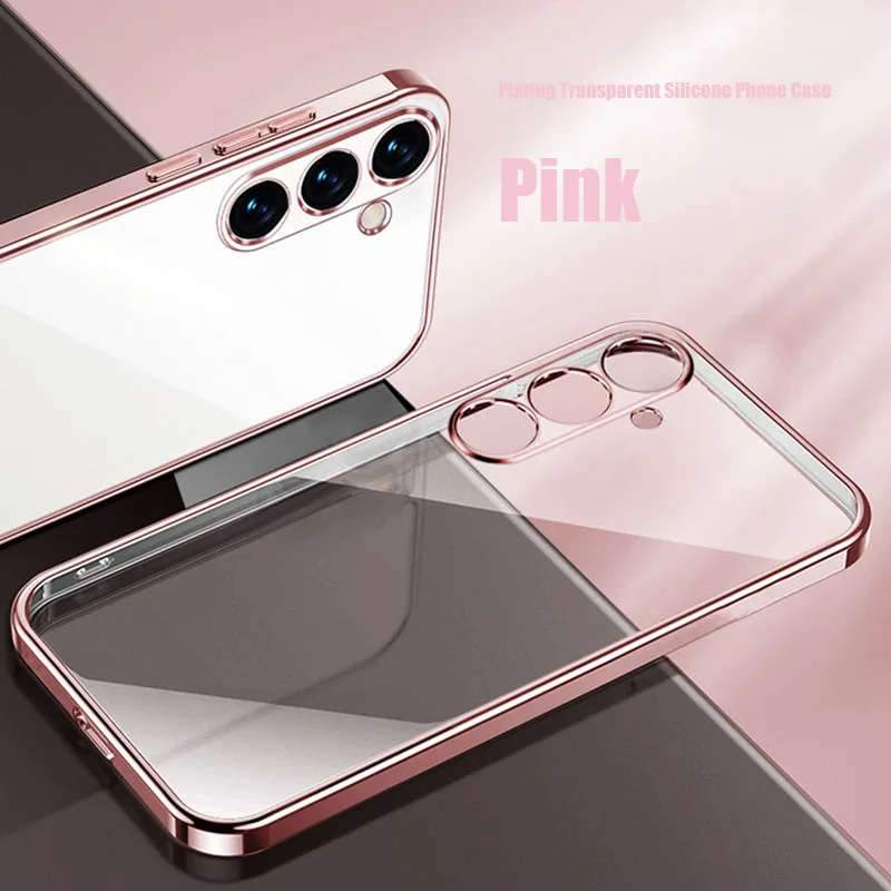 Luxury Glitter Plating Transparent Soft Phone Case