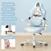 Children's Study Chair Home Bedroom Students Writing Chair Adjustable Lift Correct Sitting Posture Footrest Backrest Chair 3