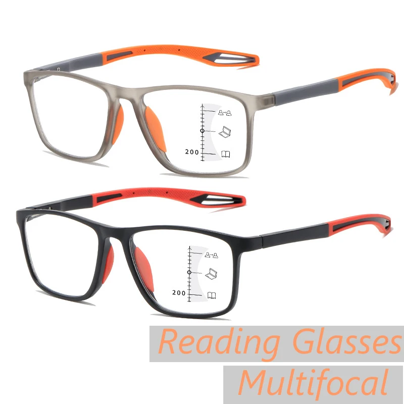 

Ultralight Multifocal Progressive Reading Glasses Women Men TR90 Frame Anti Blue Light Bifocal Presbyopia Diopter Eyeglasses