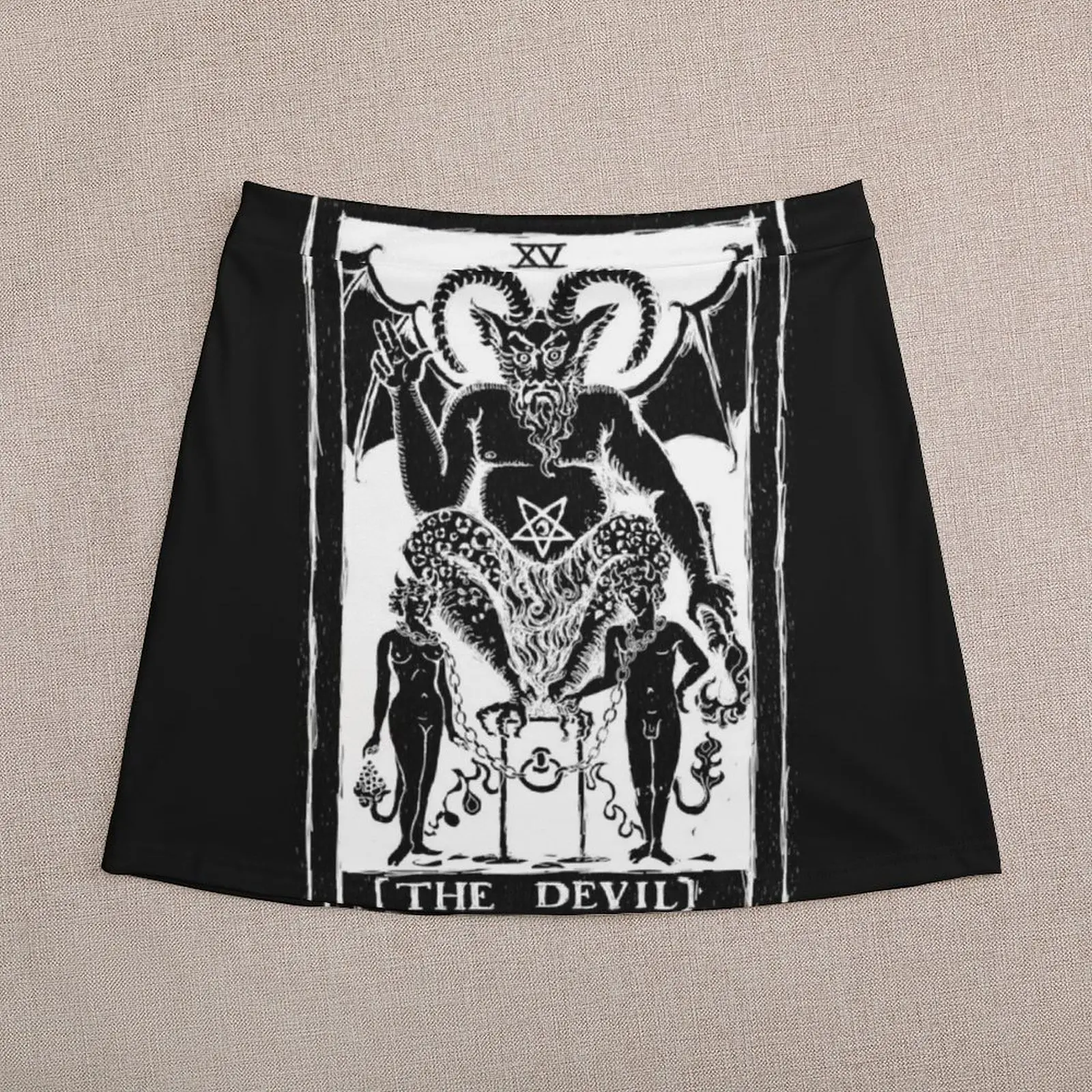 The Devil Tarot card by Shayne of the Dead Mini Skirt Summer women's clothing Miniskirt chic and elegant woman skirt