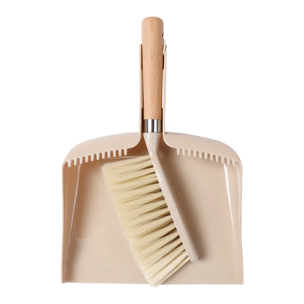 

Flat Brush Small Table Cleaning Tool Mini Broom Keyboard Wooden Desktop Dustpan Portable Tables