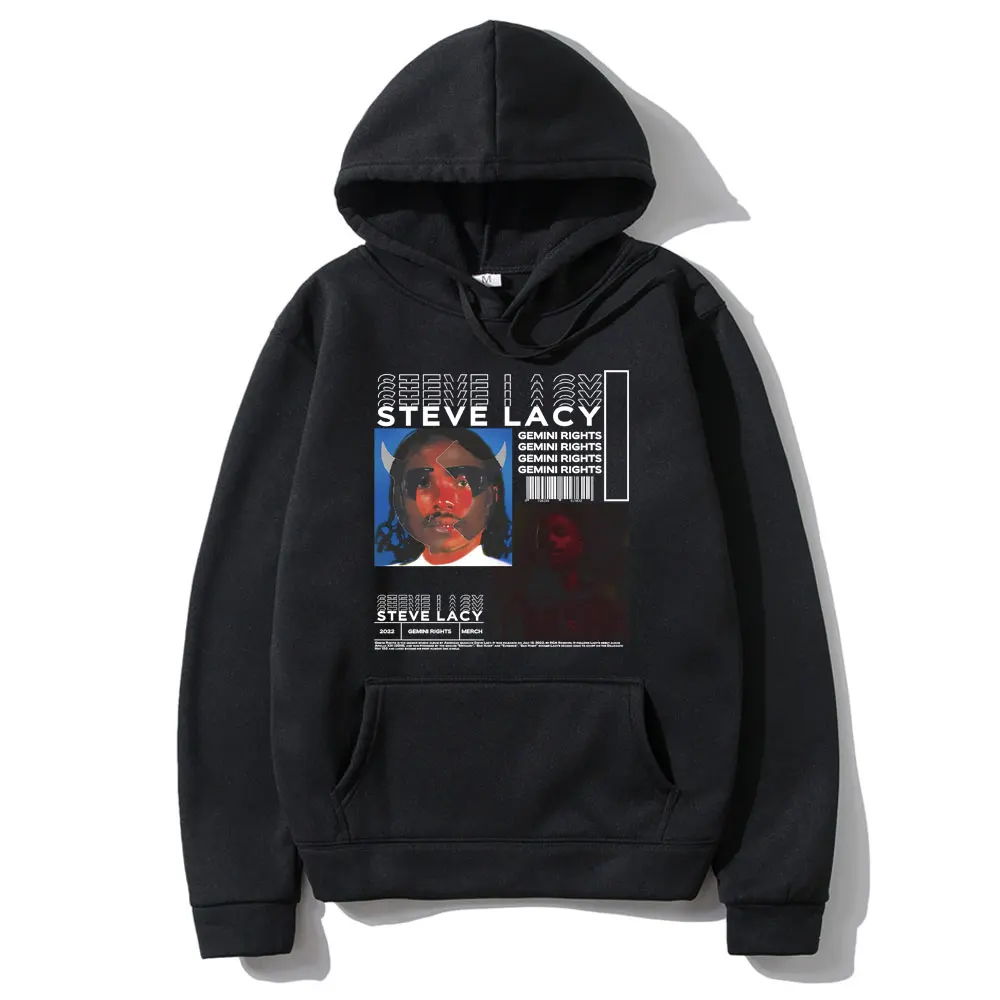 Hip Hop Rapper Steve Lacy Men's Hoodie Gemini Rights Album Cover Graphic Sweatshirt Men Women Casual Vintage Oversized Hoodies