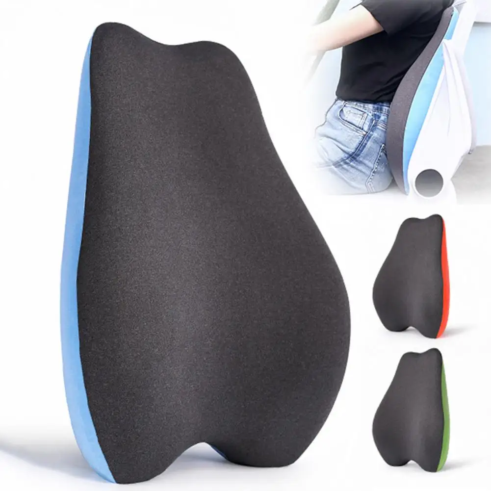 

Ergonomic Office Chair Pillow Ergonomic Memory Foam Lumbar Support Pillow for Lower Back Pain Relief Office Chair for Cars