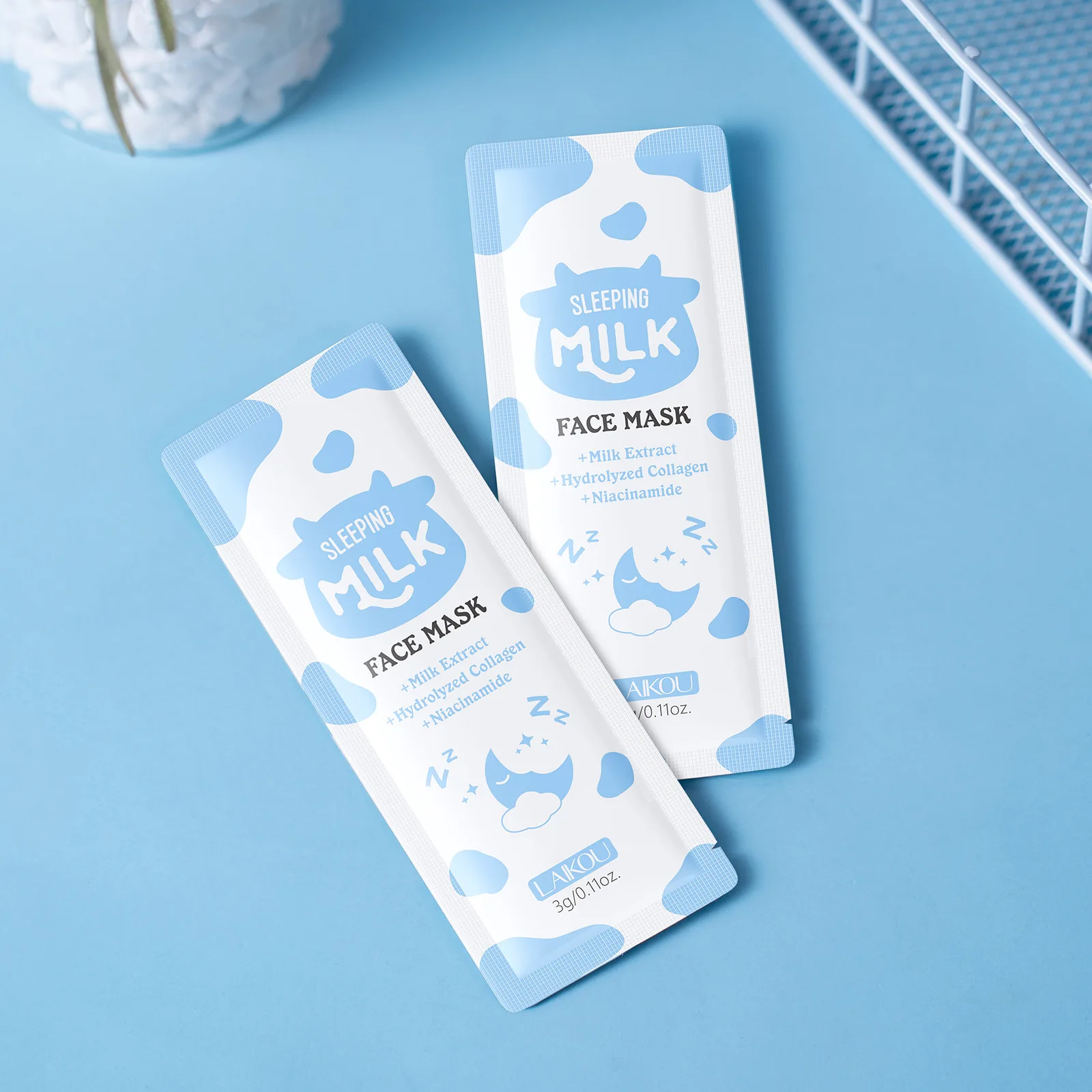 Milk Sleeping Mask Anti Aging Fade Fine Lines Firm Skin Moisturizing Brightening Smooth SkinCare Korean Cosmetics