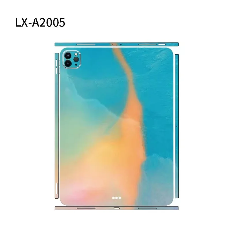 For iPad Pro 2021 2020 2018 12.9 11 3M Back Film Cover Ink Painting Decal Skin  for iPad Air 4 Case Protector Stickers