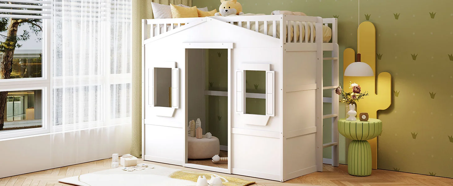 house loft bed twin