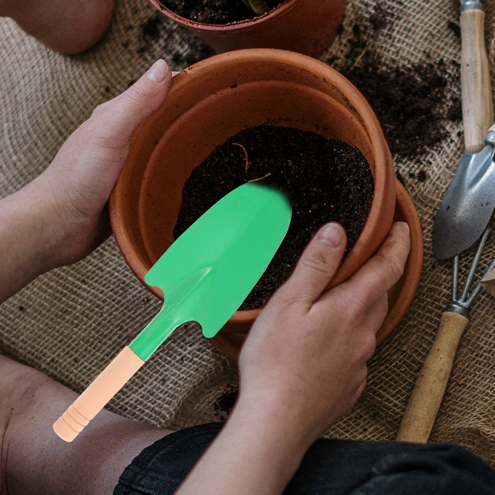 8 Pcs Wooden Handle Shovels for Digging Steel Garden Spade Tool Trowel Gardening