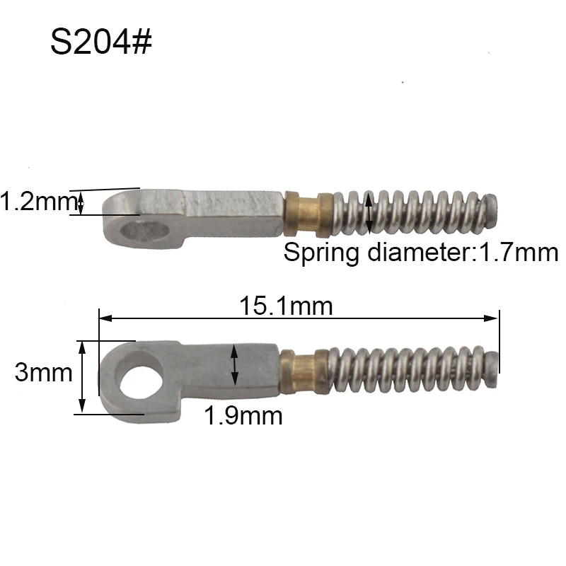 100PCS Eyeglasses Spring Hinge For Repairing Broken Eyeglass Flex Temples Broken Spring Replacement Part NEW 6