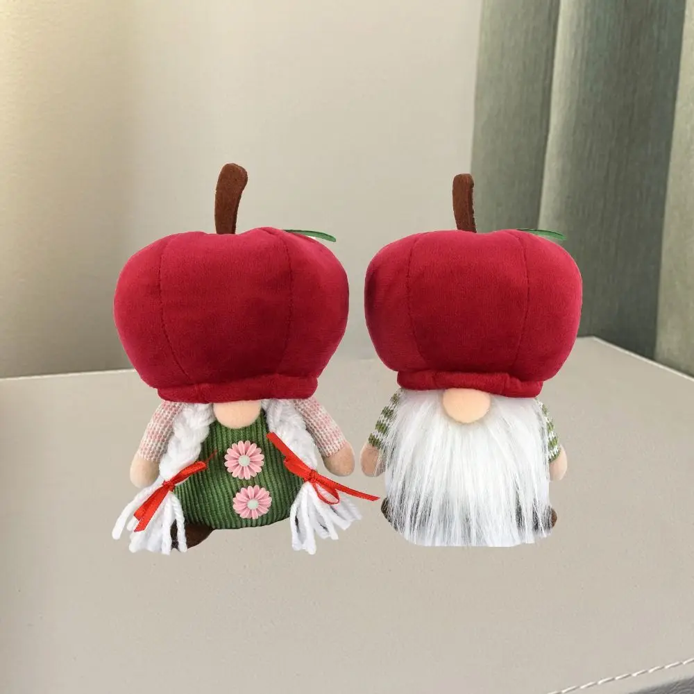 Funny PP Cotton Red Faceless Doll Fluffy Soft Rudolf Fruit Dwarf Doll Comfortable Collection Gnomes Plush Toys Children Girl