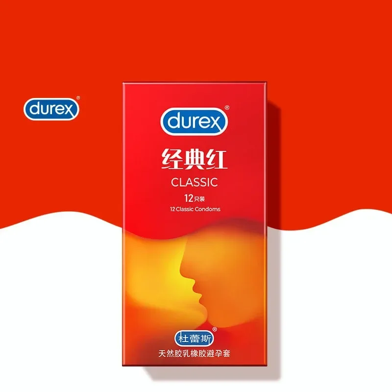 Durex 2pcs Condoms Ultra Thin for Men Natural Latex Super Lubricating Penis Sleeve Sex Toys Products Adult Contraception 3