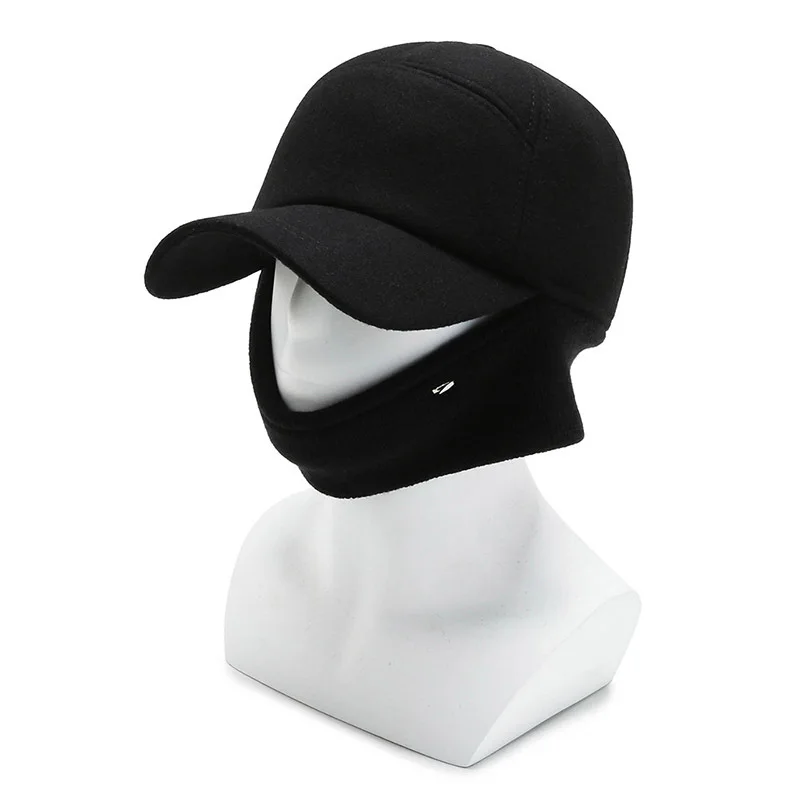 Winter Warm Ear Protection Windproof Warmth Baseball Cap Sports Casual Sunhat Bomber Hats Windproof Pilot Dad Hats for Men & Wom