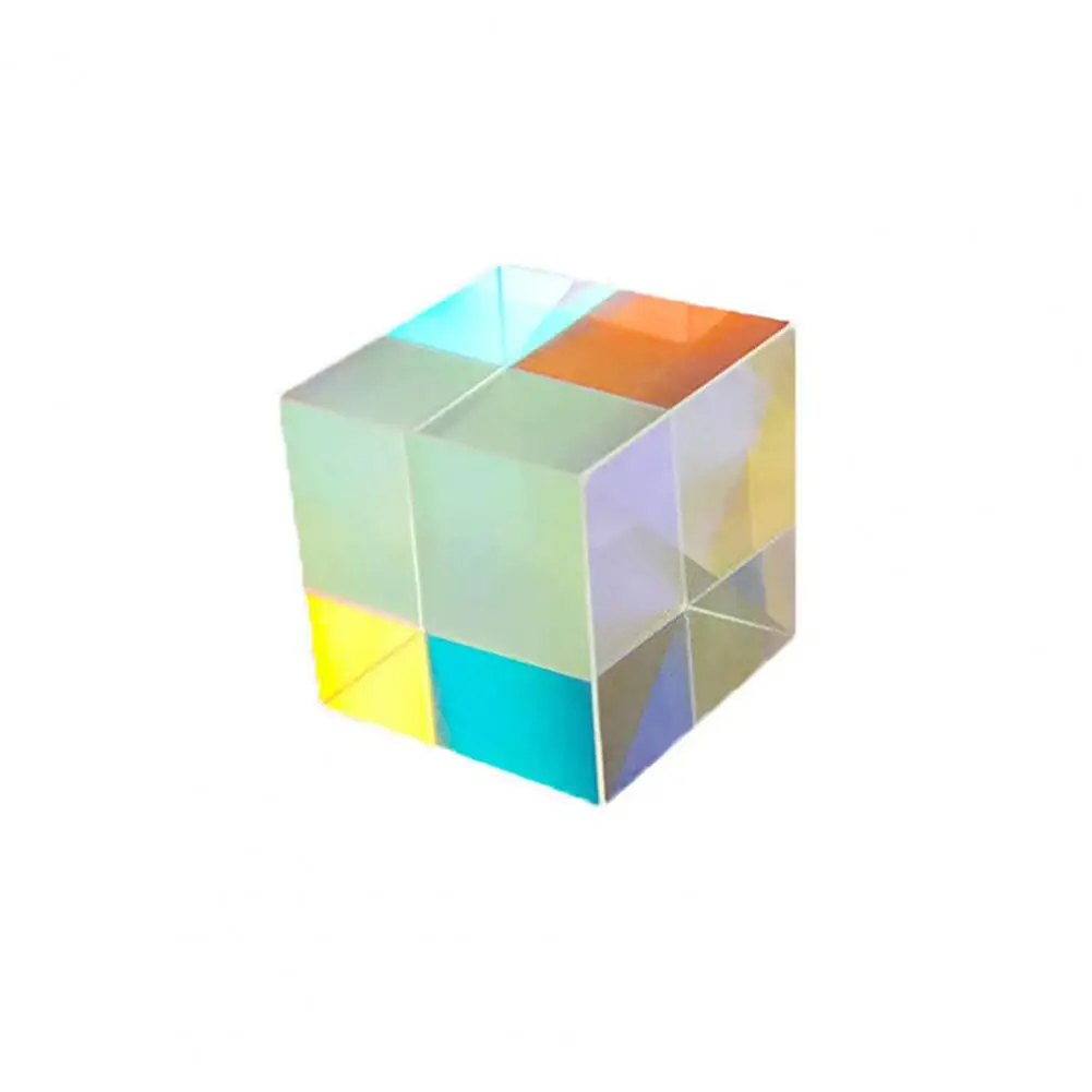 Dichroic Prism Good Refractive Index Exquisite Workmanship Optical Prism Science Cube Optical Rainbow Maker