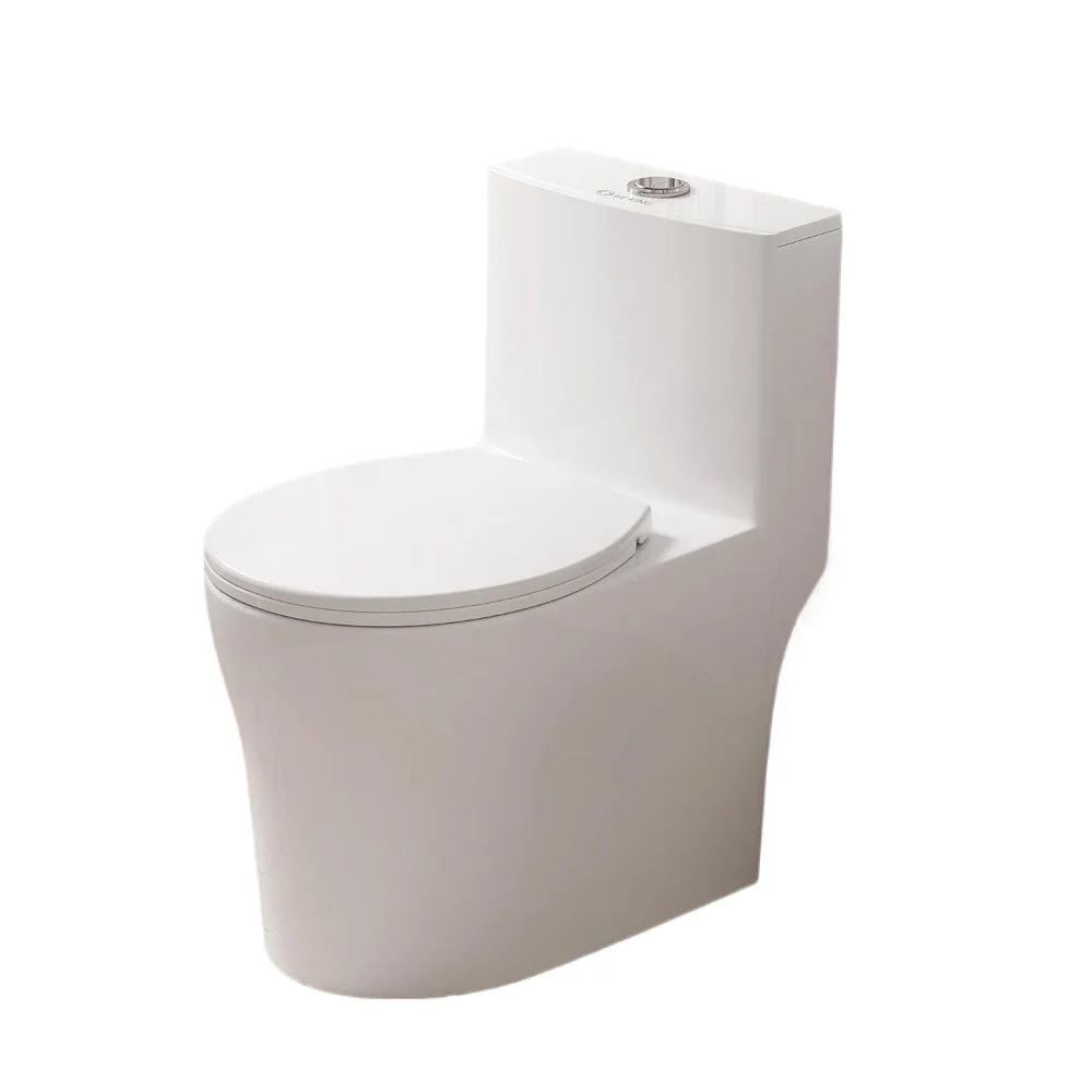 Compact One Piece Toilet, Quiet Dual & Powerful Flush Modern Toilet, Space Saving Toilet with Soft Close Toilet Seat 6