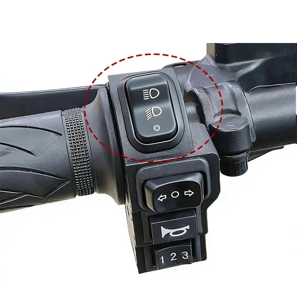 4-in-1 E-Bike-Scheinwerferschalter, Blinker- und Hupe-Steuerung, 9-poliger SM-Anschluss für Fahrrad- und Rollerzubehör – Detail 3