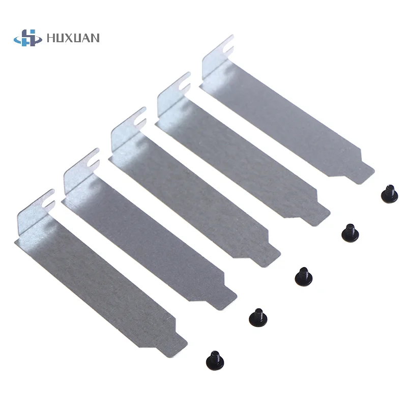 HUXUAN 실버 PCI 슬롯 커버, PC 컴퓨터 케이스, 먼지 필터 블랭킹 플레이트, 도매, 8cm, 로트당 5 개