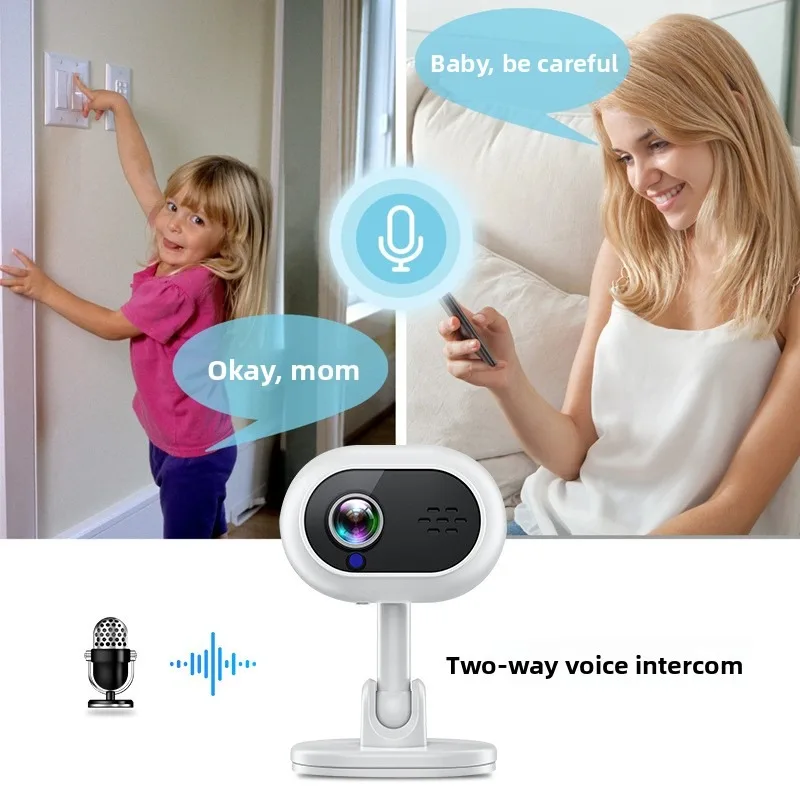 A4 High Definition Home Security Monitor Baby Monitor Wireless WiFi Night Vision Rotatable Intercom Camera 6