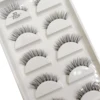 Transparent 3D Mink Eyelashes, Natural Clear False Eye Lashes, Soft Invisible Eyelash, Wispy Makeup Faux Cils, H13 X08, 5 Pairs 5