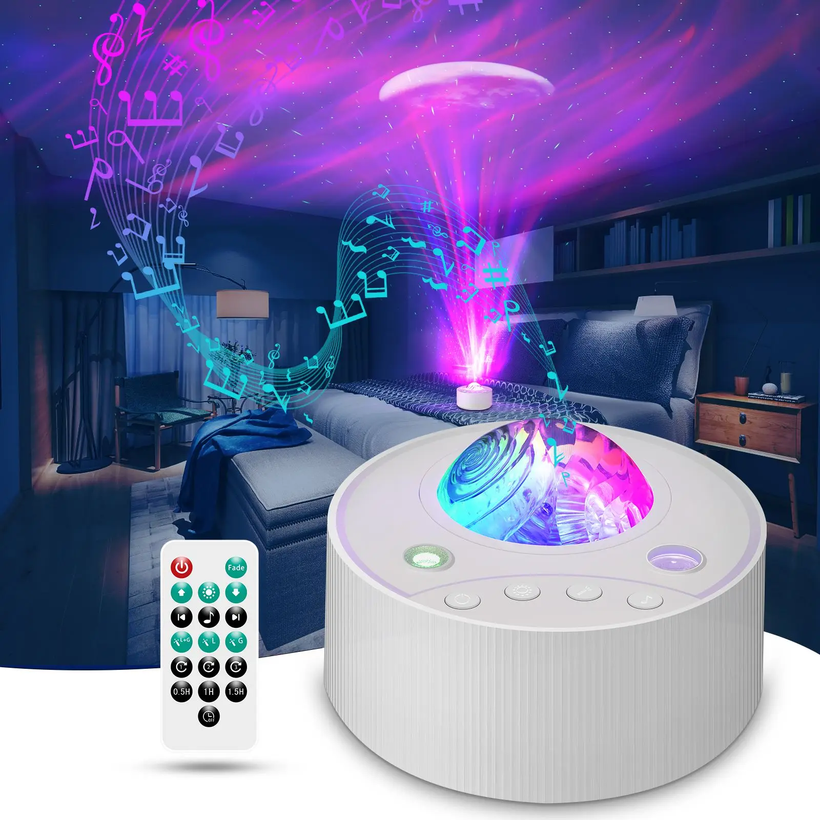 LED Astrolabe Projection Night Light With Remote Control Northern Full Star Music Galaxy Lamp For Kids Gift Christmas Decoration tuya led strip lights wifi 12v rgbic neon rope lights with music sync neon led lights for room gaming room decoration alexa 10m