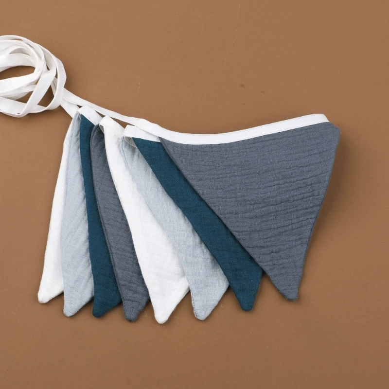 Banderole triangulaire en coton pour nouveau-né, accessoire de photographie, guirxiété pour chambre de bébé, fête préChristophe, sensation de pendentif