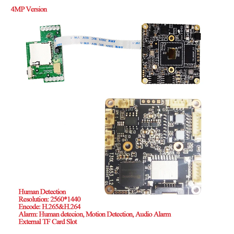 Wifi Camera IP Camera Surveillance Camera Wifi IP Camera Camera Module H.265 8MP 4K Starlight Wireless IP Camera Module 5MP Human detection wifi Network Camera board Two way Audio TF Card RTSP