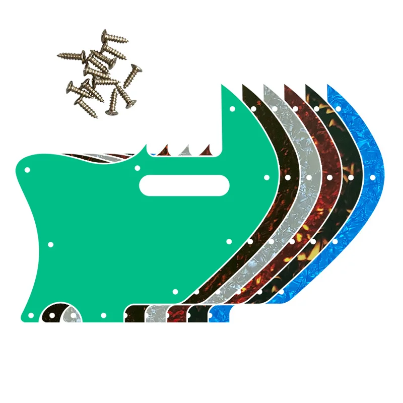 

5pcs Custom Guitar Parts - For US Left Handed Tele Merle Haggard F Hole Thinline Guitar Pickguard Scratch Plate Replacement