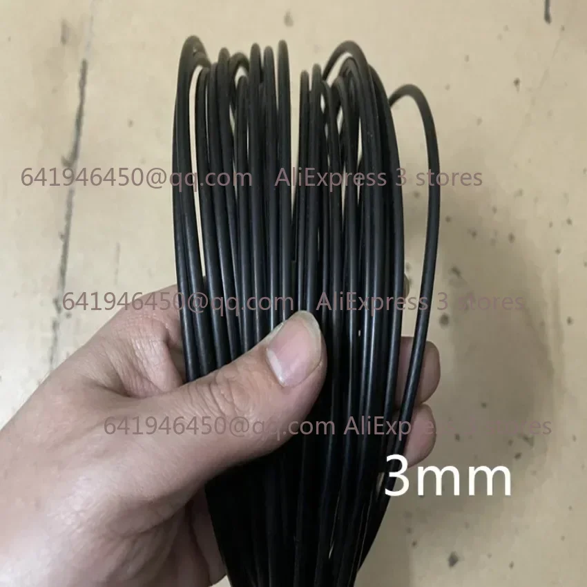 0.38-6mm 20M/50M/100M Black Nylon or PVC Coated Built-In 304 Stainless Steel Wire Rope, Sea Fishing Line Chain Hook Line Crystal