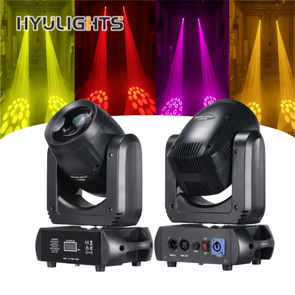 2 pièces/150W faisceau Led dj Spot lavage tête mobile 5 facettes Prisma Gobo scène lumière fête Led lumières disco lumières dj lumière mariage