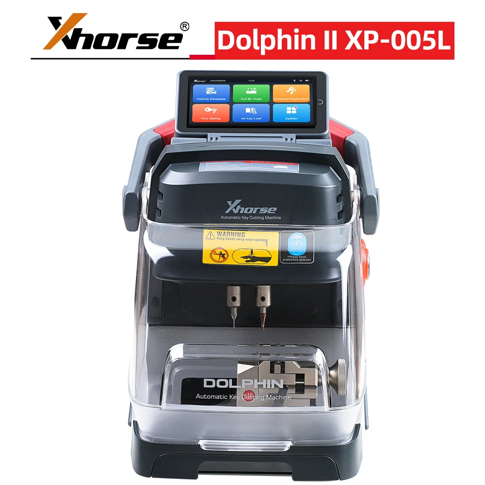 

Xhorse Dolphin II XP-005L XP005L Key Cutting Machine for All Key Lost with HD Screen & Built-in Battery