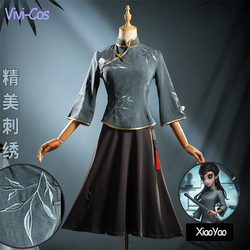 

Vivi-Cos стиль игры V XiaoYao античный дилер Чонсам китайский стиль косплей Хэллоуин женский костюм для ролевой игры для вечеринки