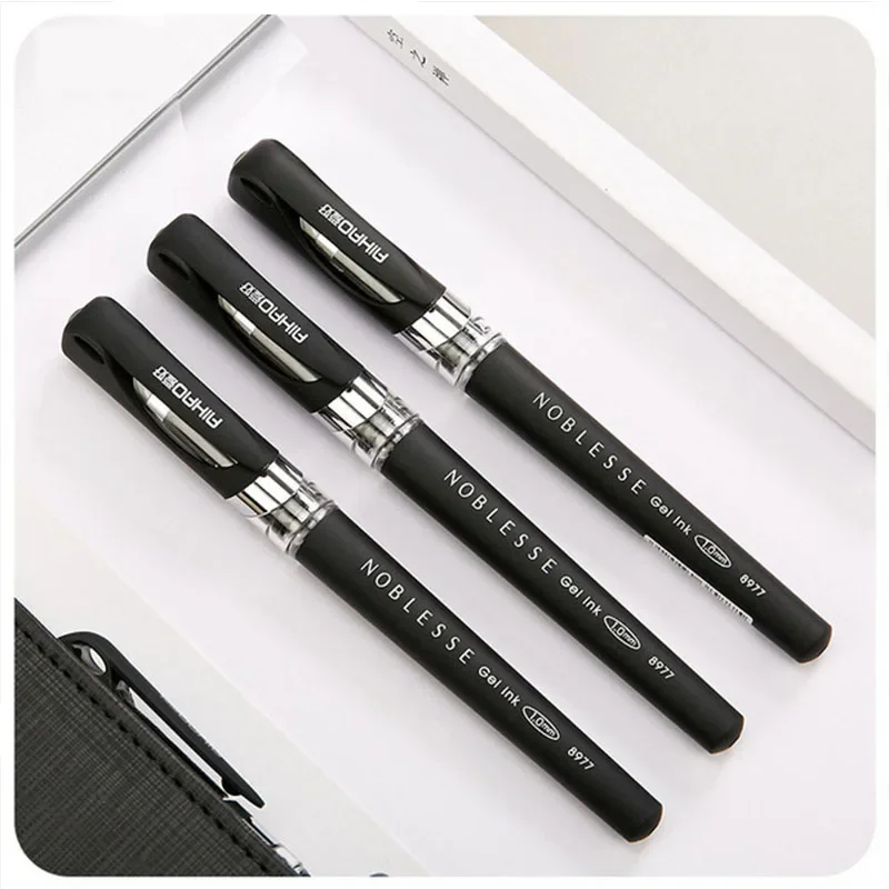Gel pen 1.0 mm large capacity thick for writing office school supply 3 pcs/lot gel pens
