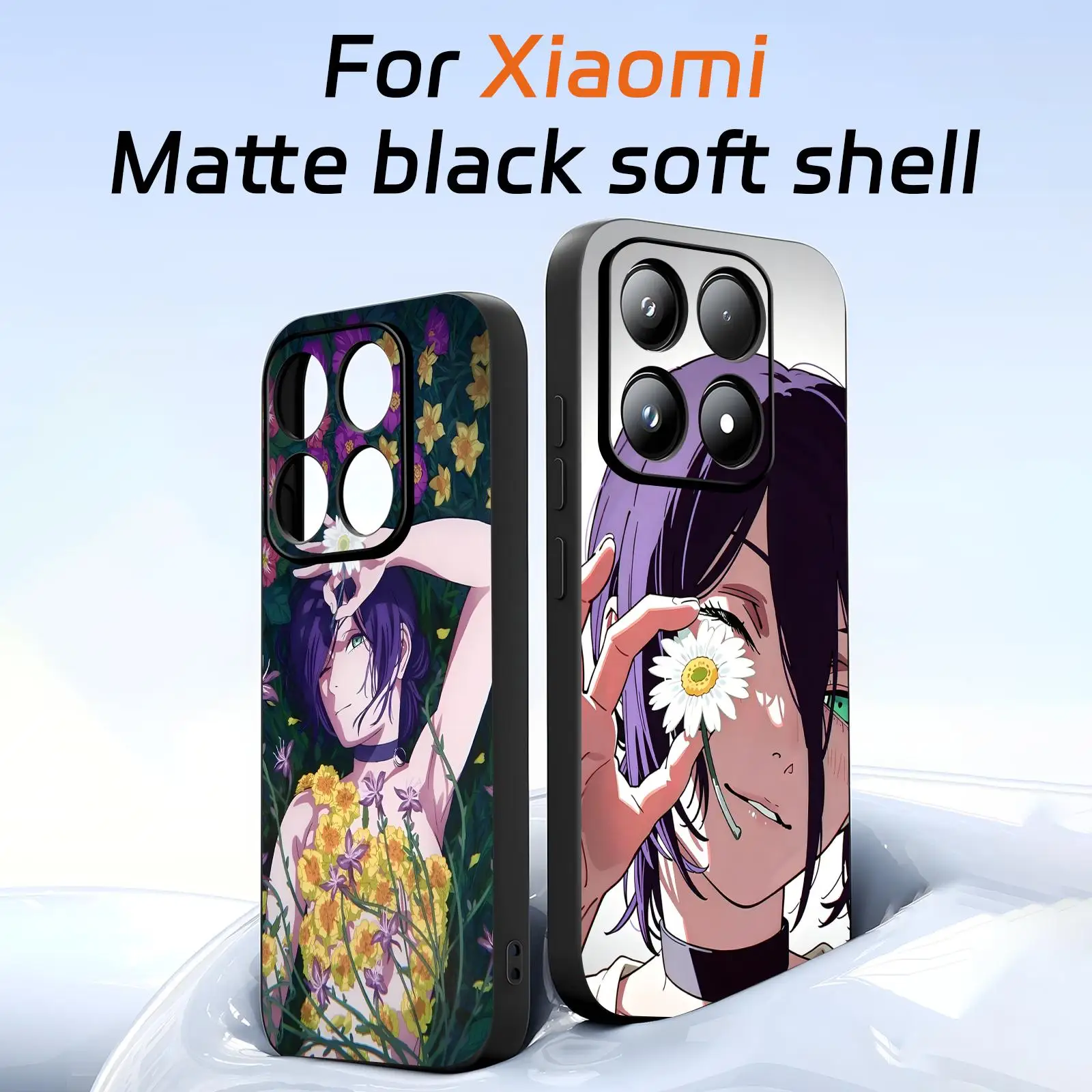 Chainsaw Man Reze Soft Black Shockproof Phone Case