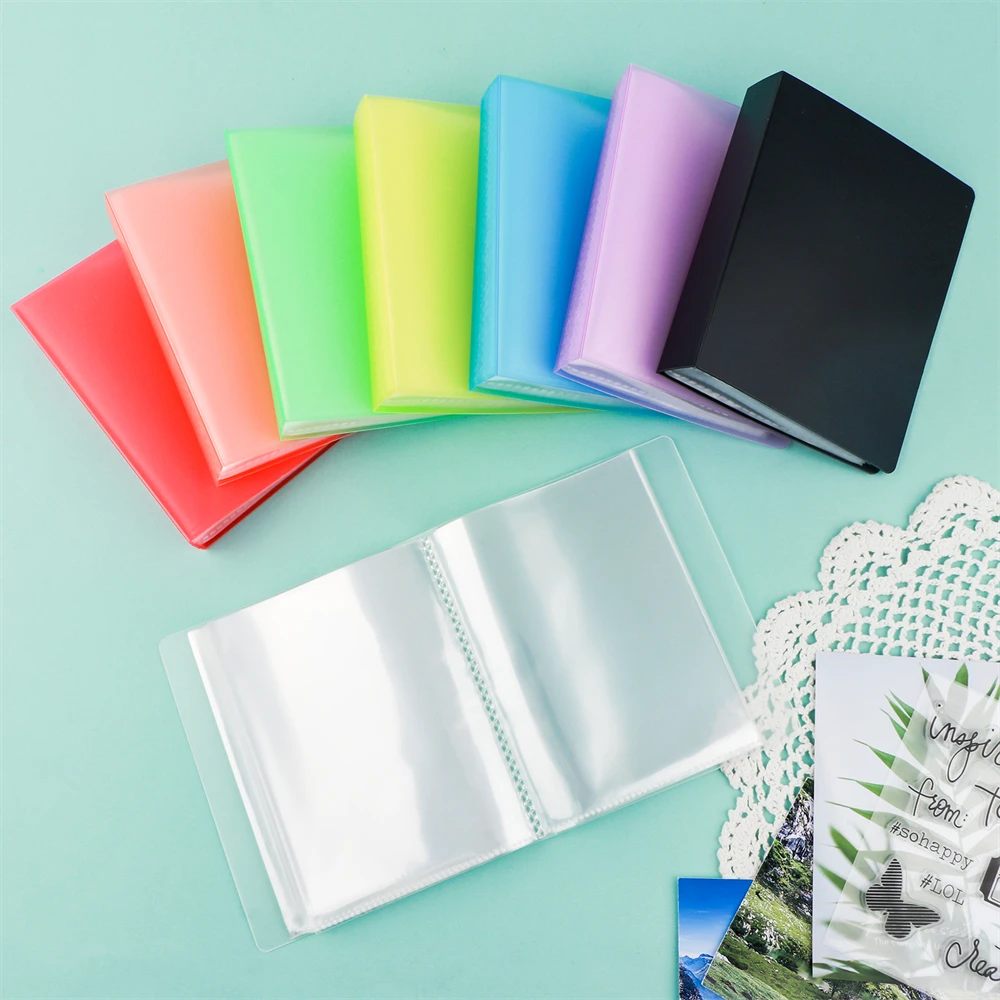 A6 Clear Sticker Photo Storage Album 40 Pages Clear Die & Stamp Storage Bag Transparent Plastic Folders Stamp Cutting Dies
