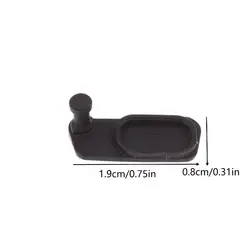 Universal Charging Port Dust Protector Cap (Black)