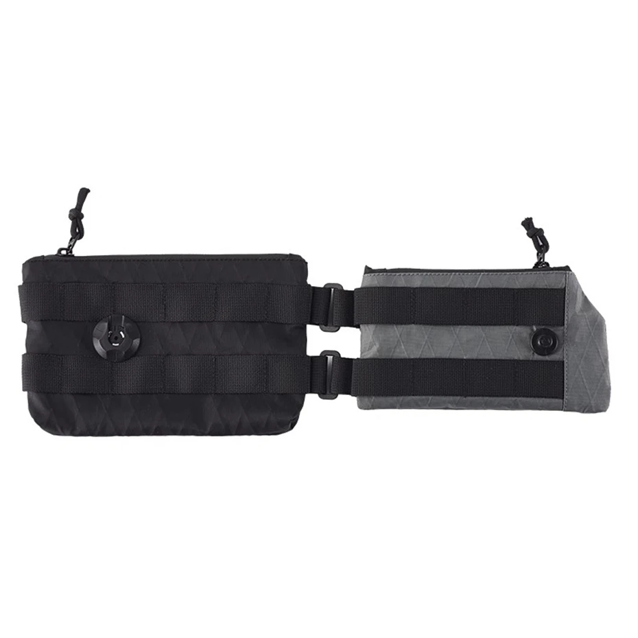 전술 다기능 분리형 접이식 부착 소형 가방 Techwear 스타일 마그네틱 버클 연결 2-in-1Phone 카드 가방