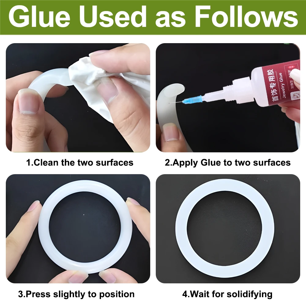 Professional Super Glue DIY Jewelry Making Ring Rhinestone Earring Strong Instant Contact Adhesive Second Cyanoacrylate 502 Bond 6