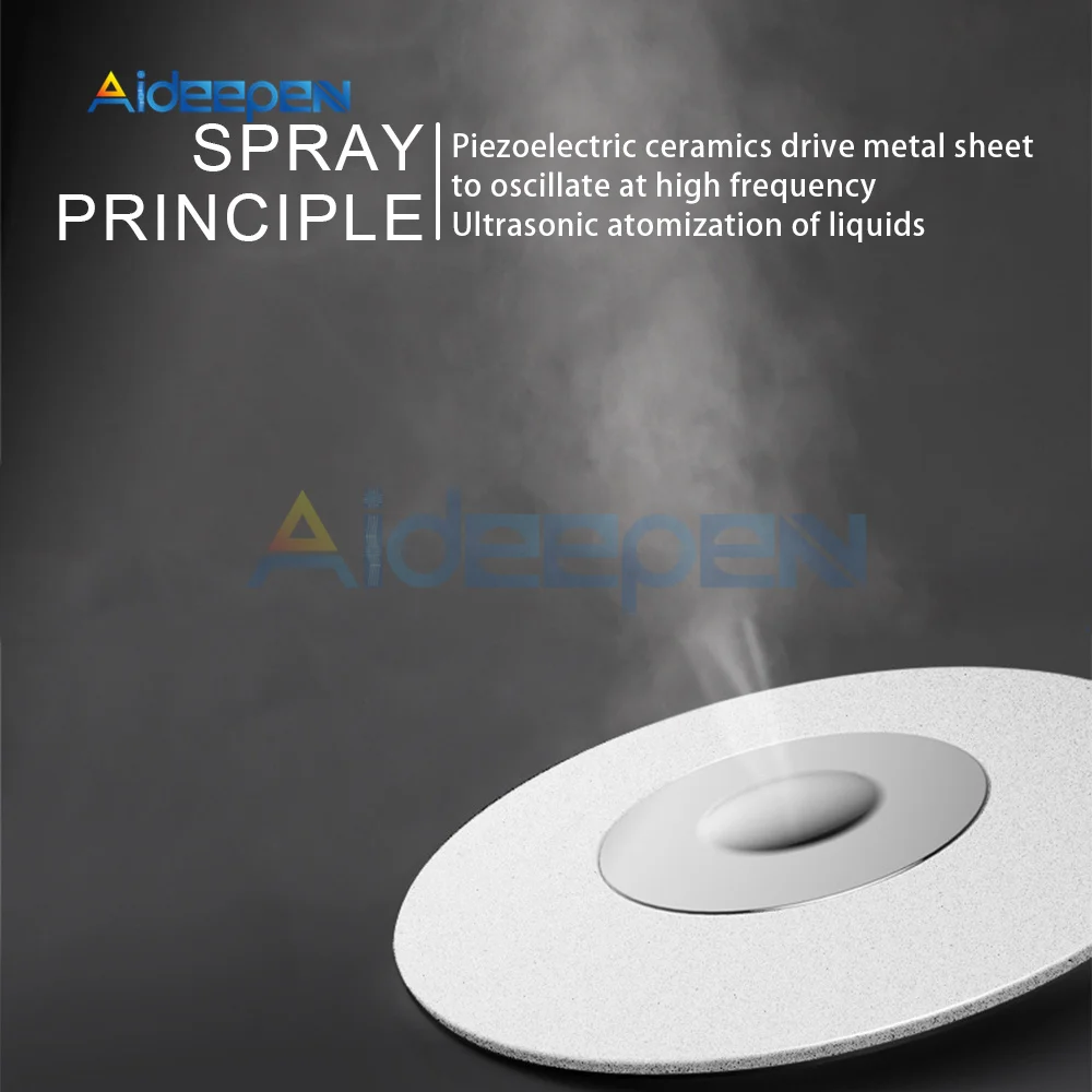 Humidifier Ultrasonic Sheet 20mm Piezoelectric Ceramic Ultrasonic Microporous Atomization Transducer Sheet Oscillator Sheet 2