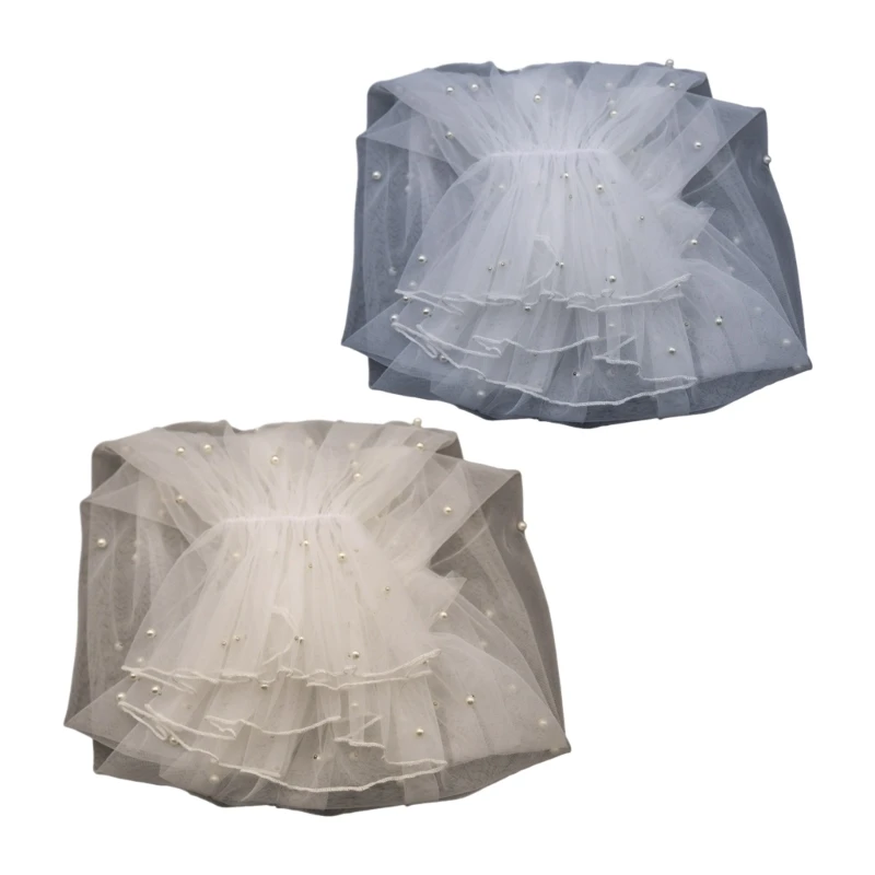 

Съемные кружевные рукава Невеста Свадебная нарукавная повязка Украсьте белый рукав с рюшами