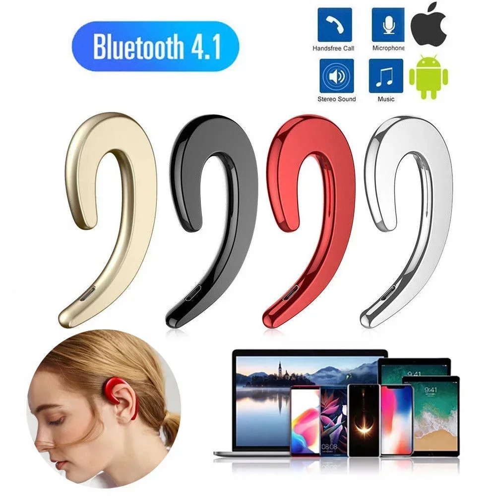 Universal Bone Conduction Earphone Wireless Bluetooth 4.2 Sports Stereo Headset For Laptop Tablet For Xiaomi Iphone 7 8 X