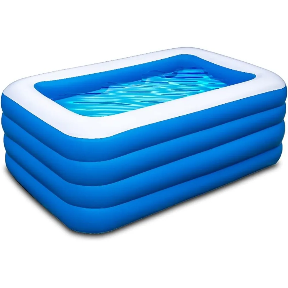 Inflatable Swimming Pool, 70x55x29 inch Inflatable Pool, Family Summer Water Party, Kids, Outdoor, Garden, Backyard