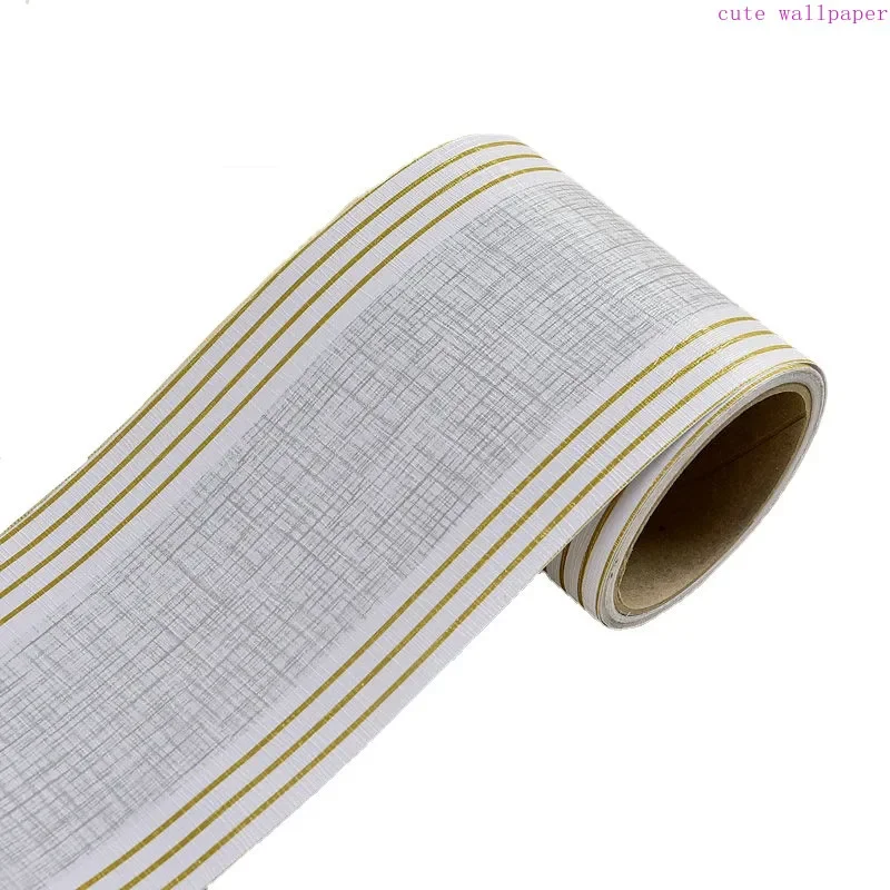 

5M/Roll Self Adhesive PVC Waist Line Wallpaper Waterproof Background Wall Border Baseboard Stickers Edges Tape Home Decoration