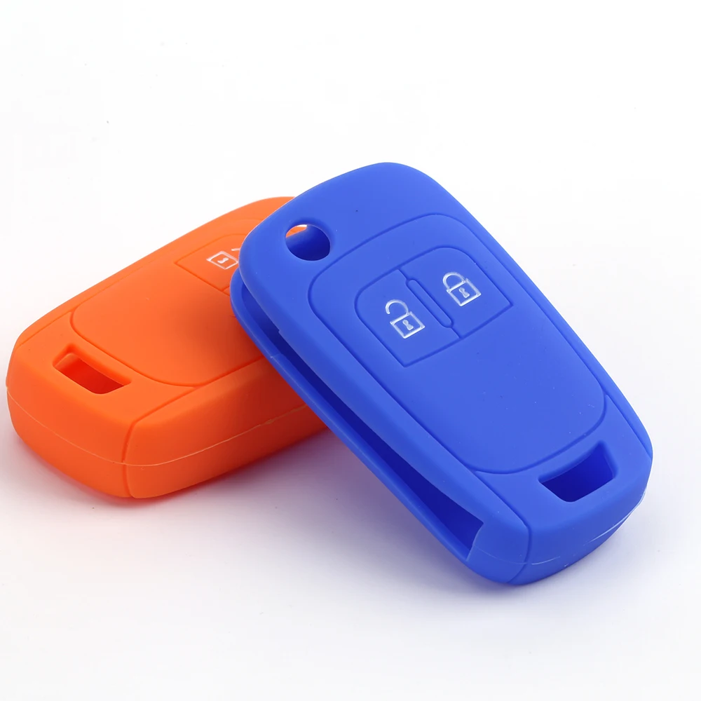 Silicone Car Remote Key Cover Case 2 Buttons For Opel Astra J Corsa D Zafira C Mokka Insignia Cascada Karl Adam Meriva For Buick