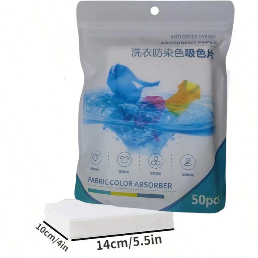 Color-Absorbing Sheets Anti-Color Cross-Dying Washing Machine Clothes Anti-Staining Color-Absorbing Paper Color Master Sheets Color-Proof Paper Color-Fixing Laundry Sheets laundry sheets laundry color catcher sheets